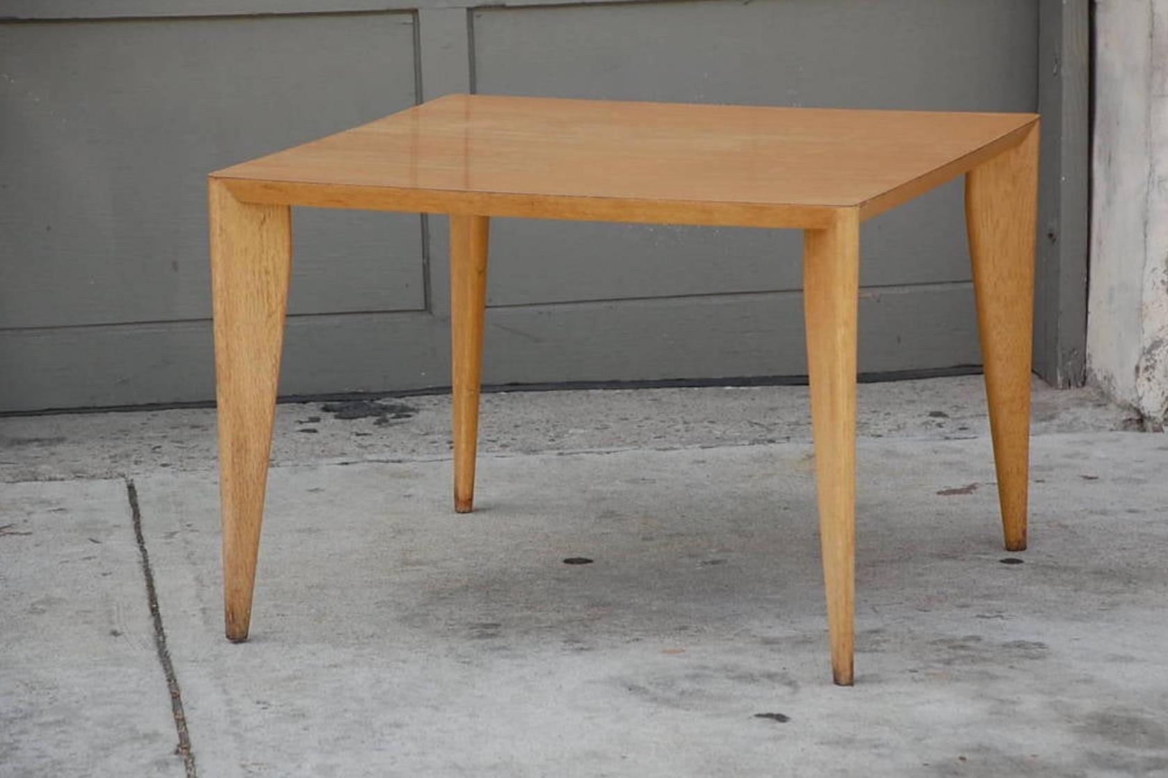 20th Century Bleached Wood Modernist Coffee/Side Table For Sale