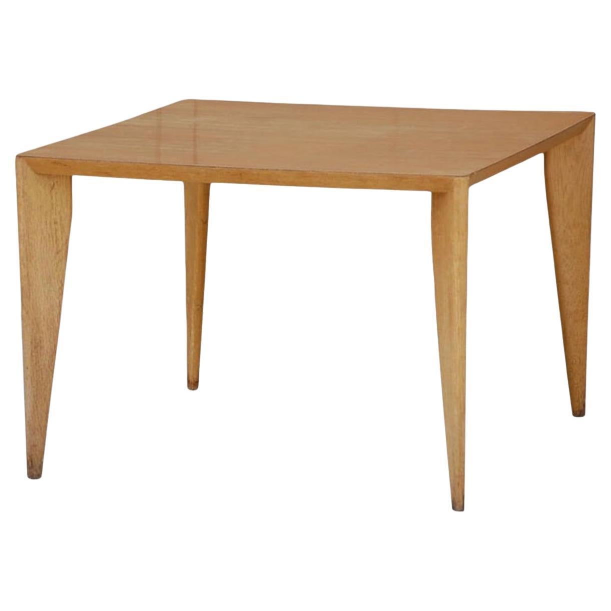 Table basse/table d'appoint moderniste en bois blanchi