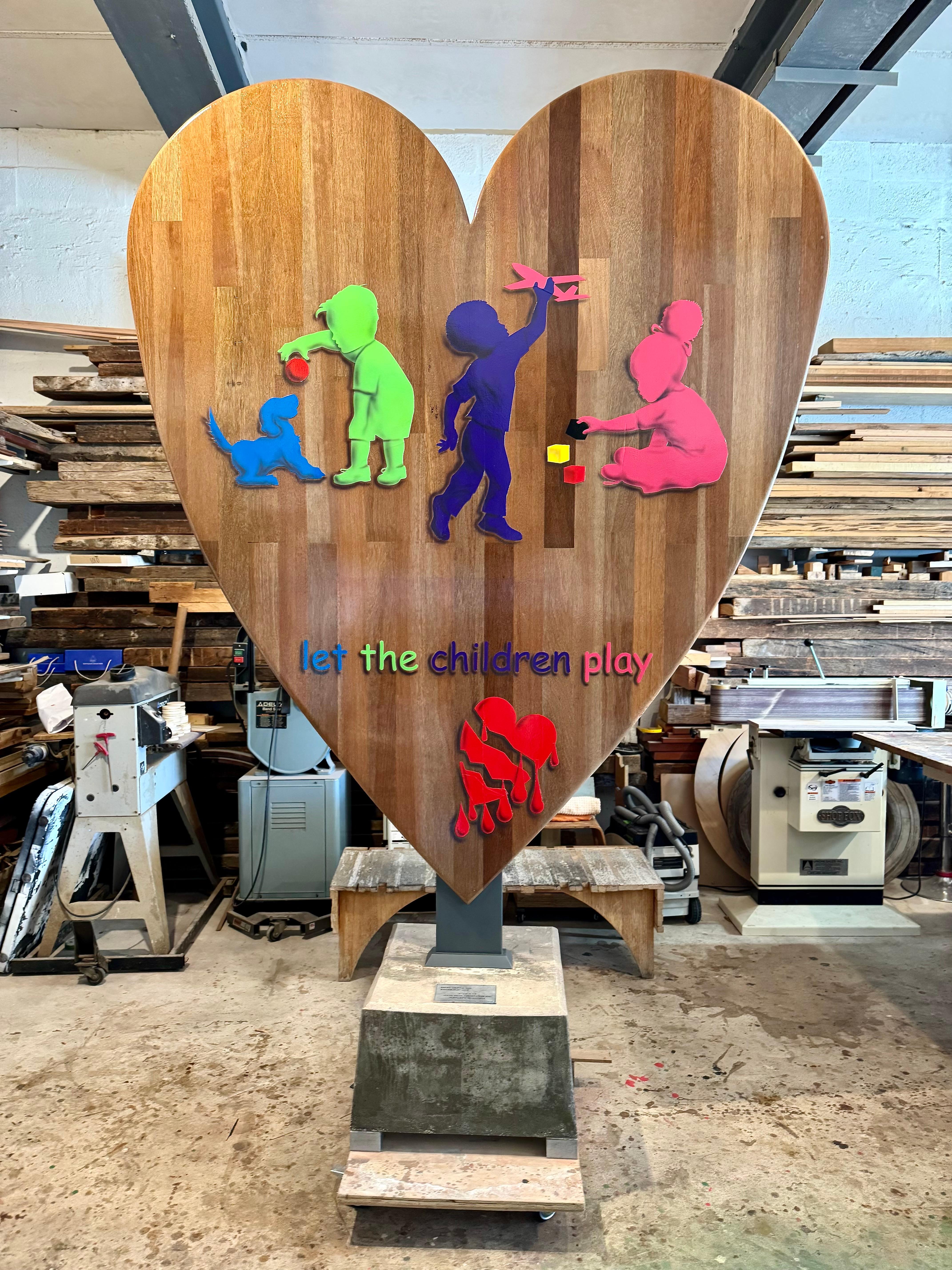 Hand-Crafted Bleeding Heart, by Rafael Calvo For Sale