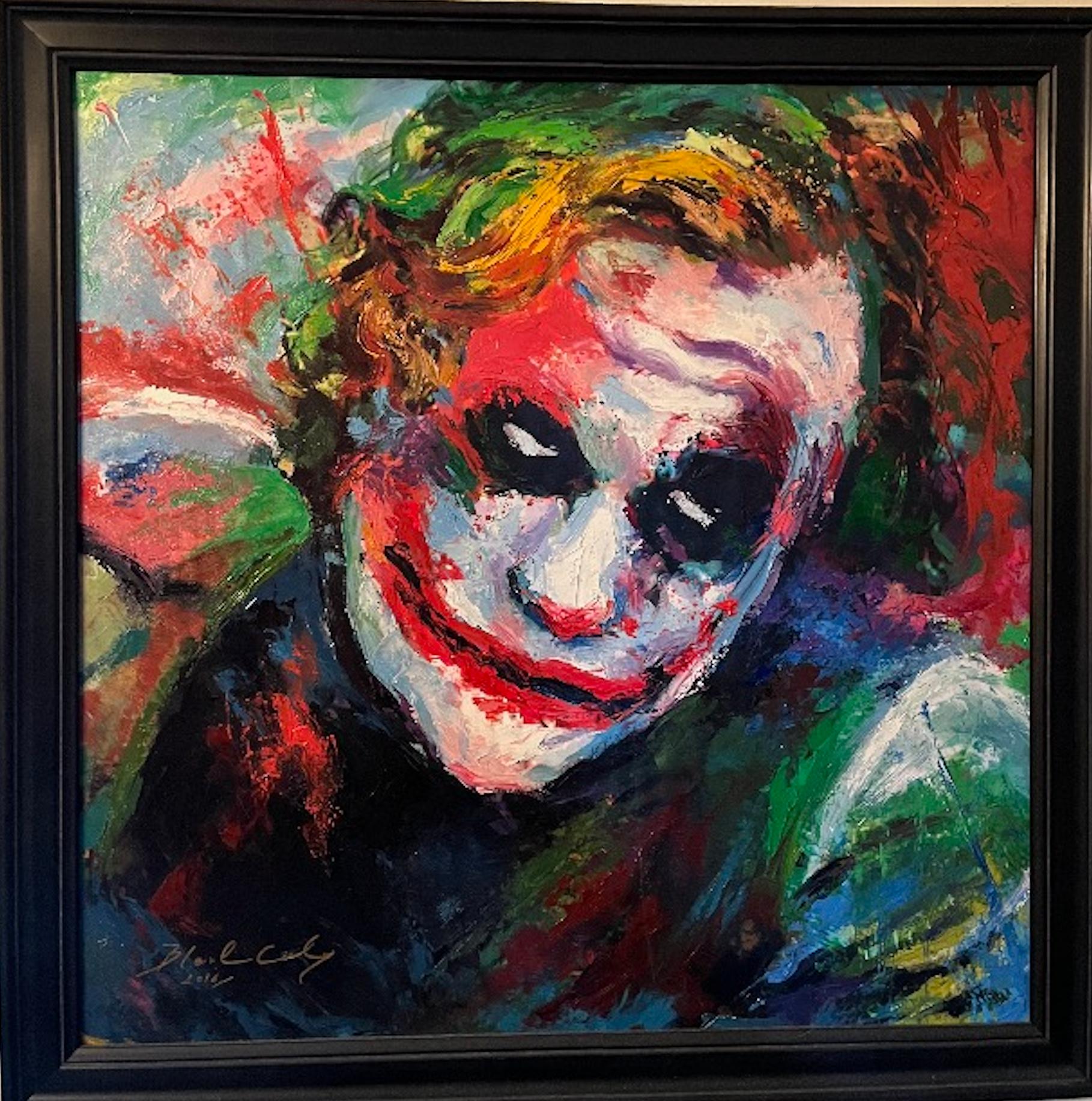 joker acrylic painting