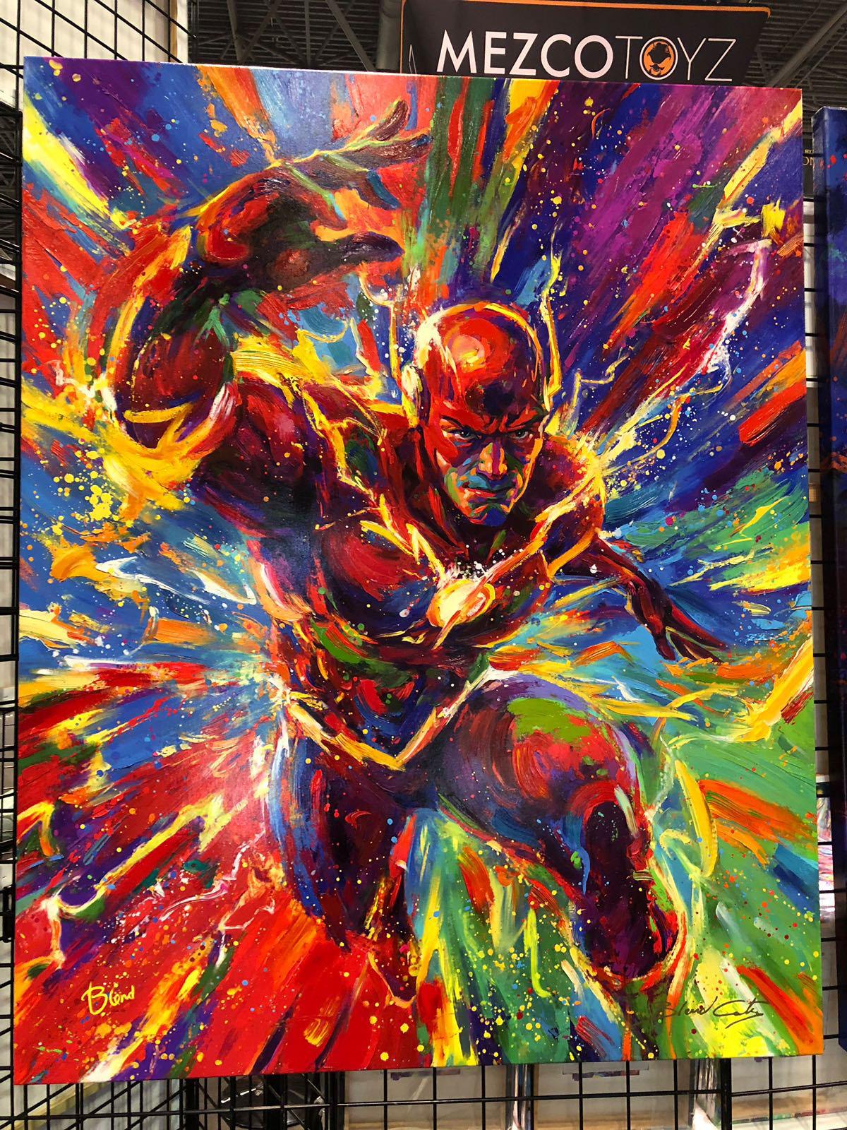 The Flash - oil on canvas painting - by Blend Cota For Sale 8