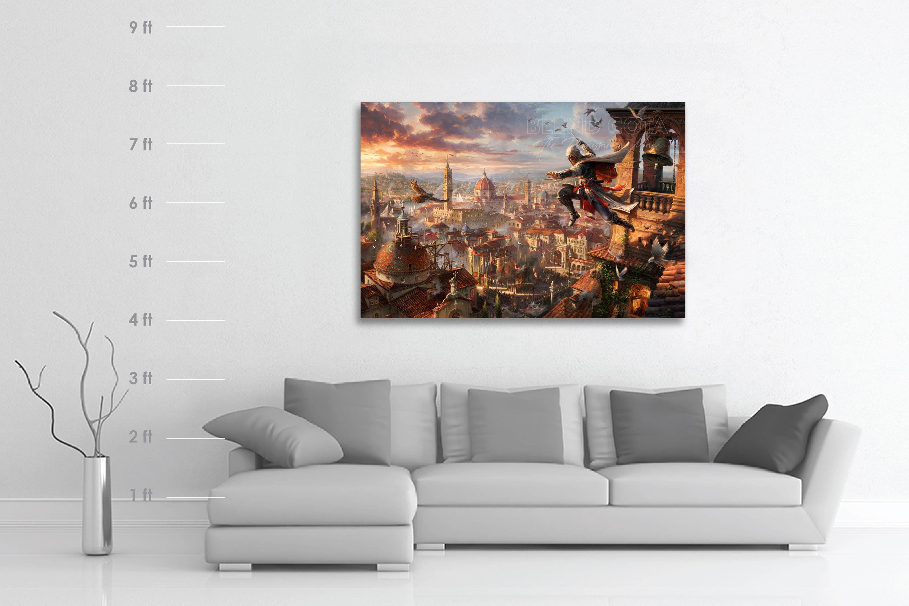 Ubisoft Assassin's Creed Florence (Licensed Original Painting) For Sale 1