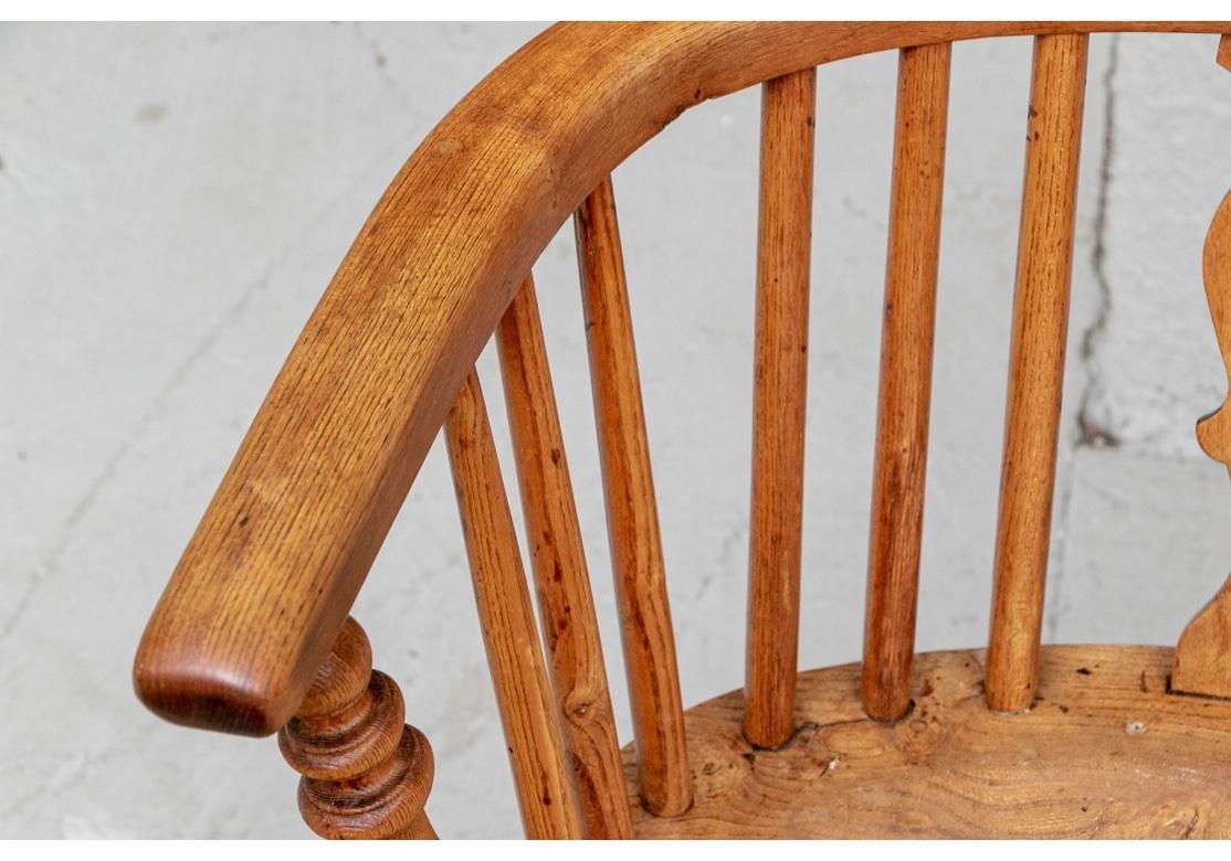 Blended Set von 8 kostenlosen Windsor-Sesseln aus halb antikem Hartholz im Angebot 9