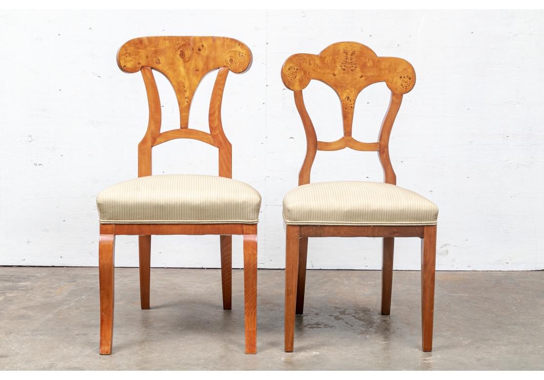 Blended Set Of 8 Fine Biedermeier Style Dining Room Chairs In Good Condition In Bridgeport, CT
