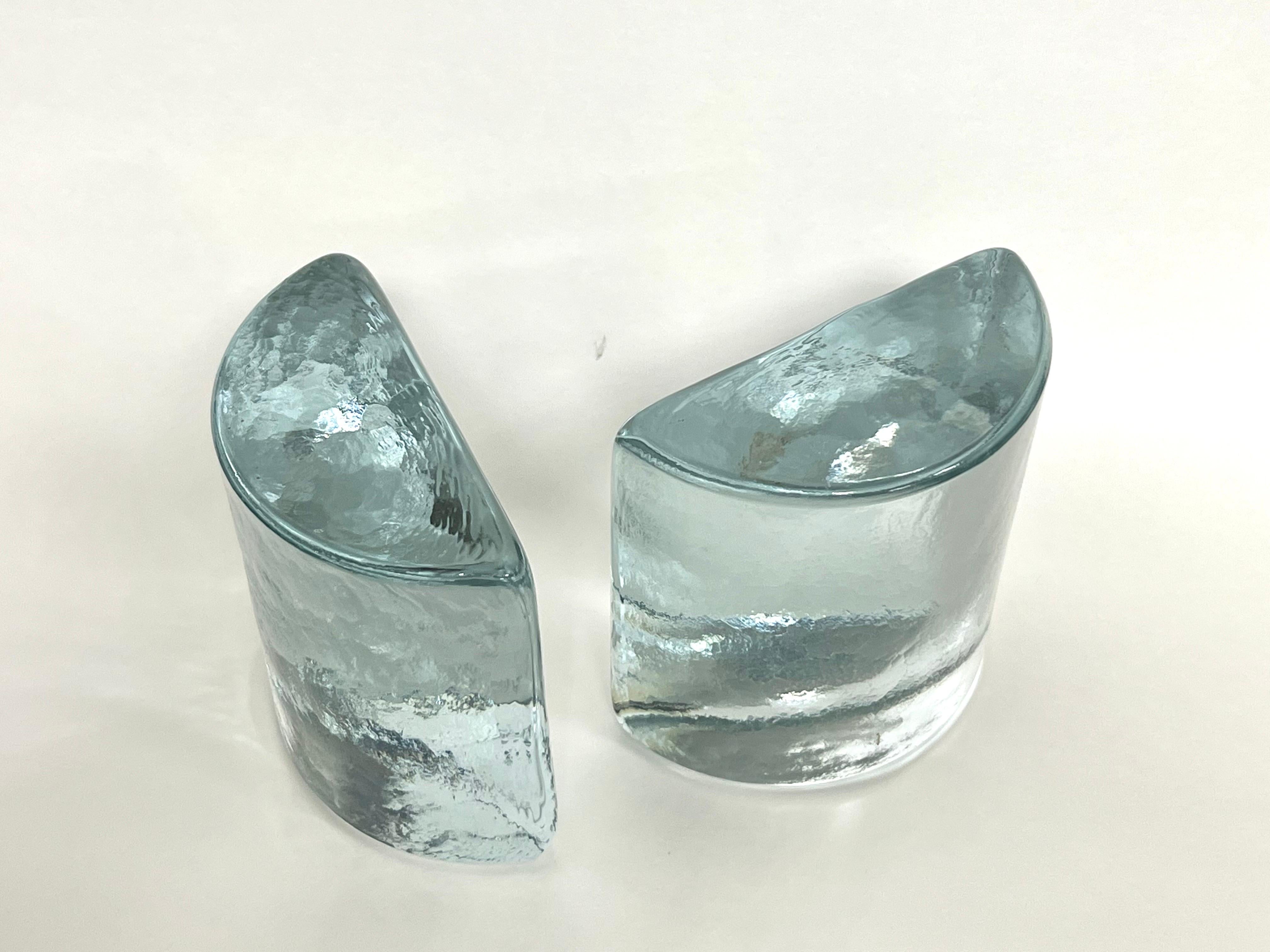 American Blending Glass Modern Bookends