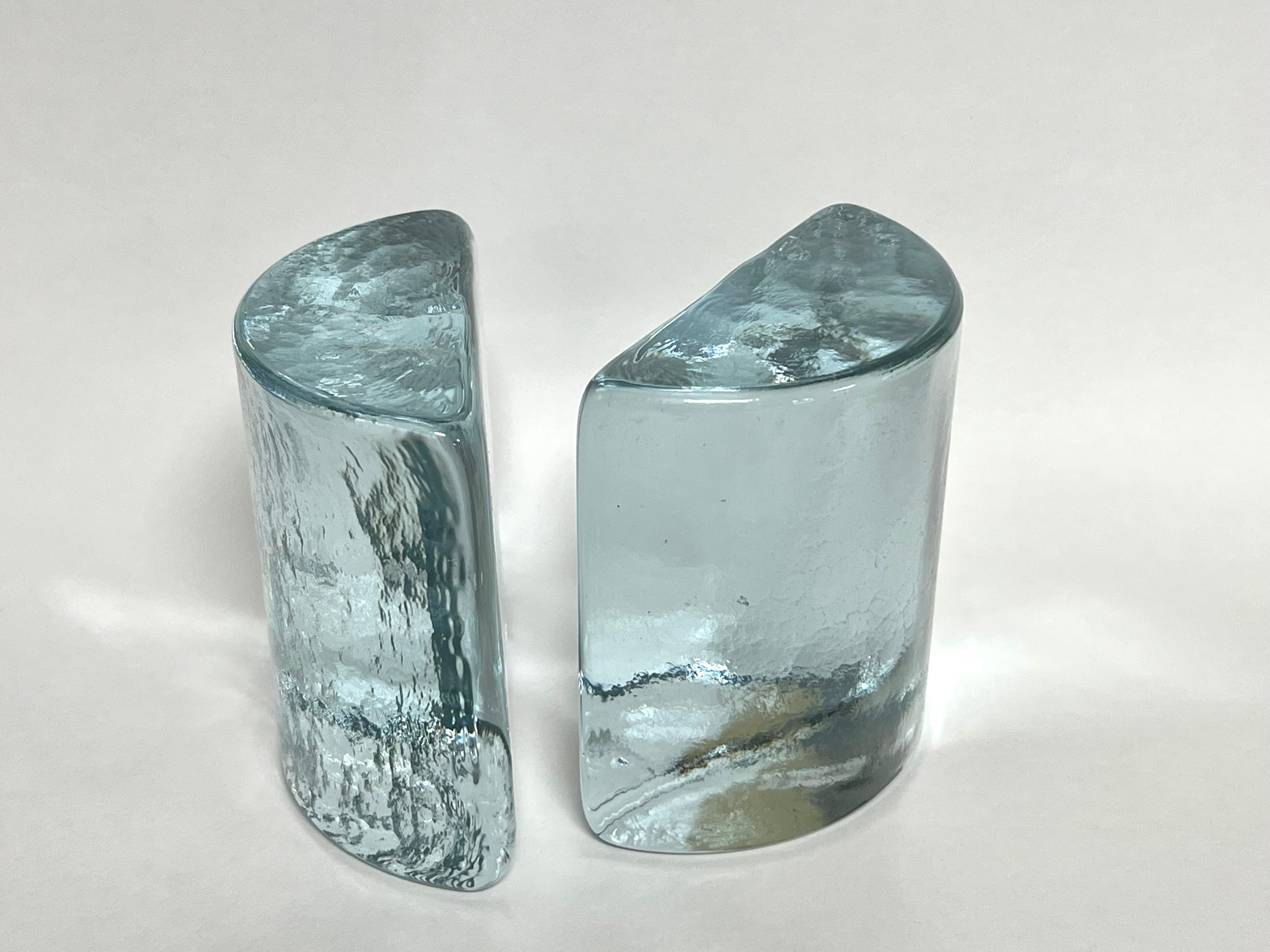 Blending Glass Modern Bookends 2