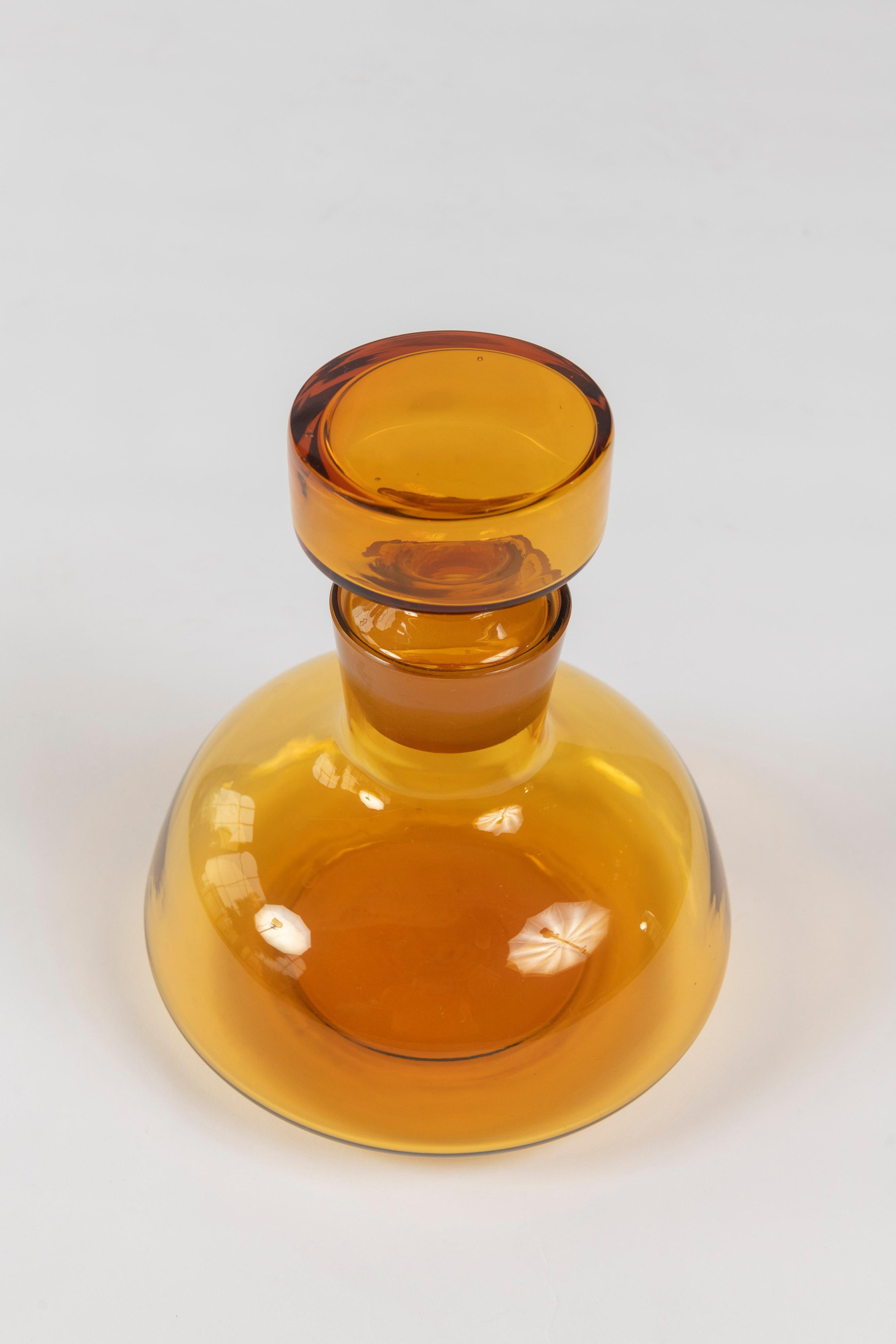 blenko amber decanter