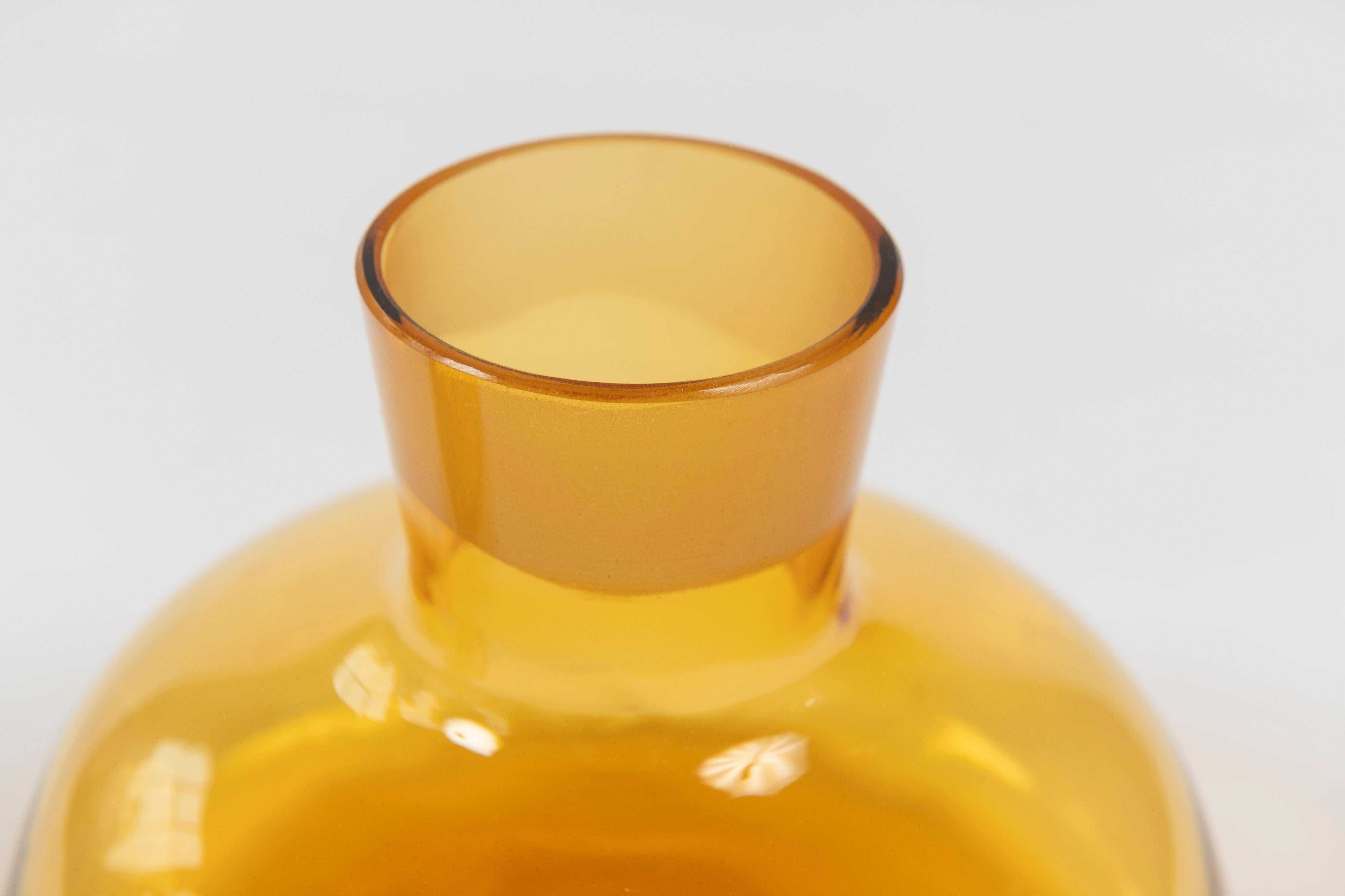 American Blenko Decanter with Stopper in Amber