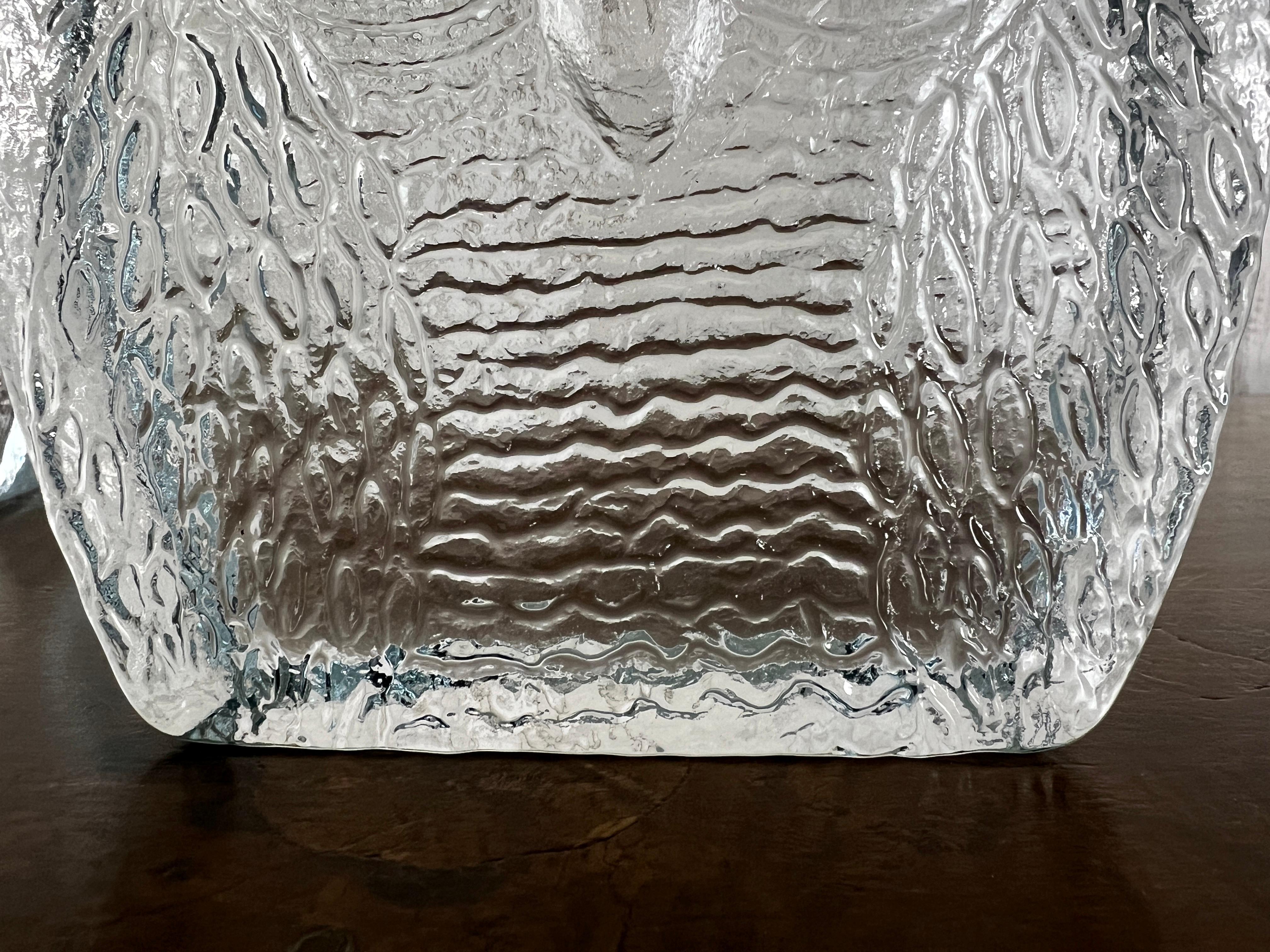 Blenko Glas Eule Buchenden (20. Jahrhundert) im Angebot