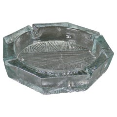 Blenko Glass Table Top Party Lounge Size Ashtray