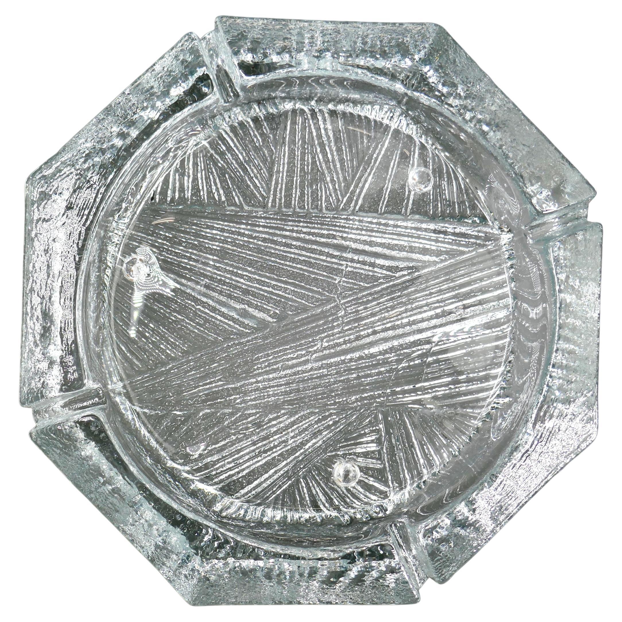 Blenko Glass Table Top Party Lounge Size Ashtray For Sale