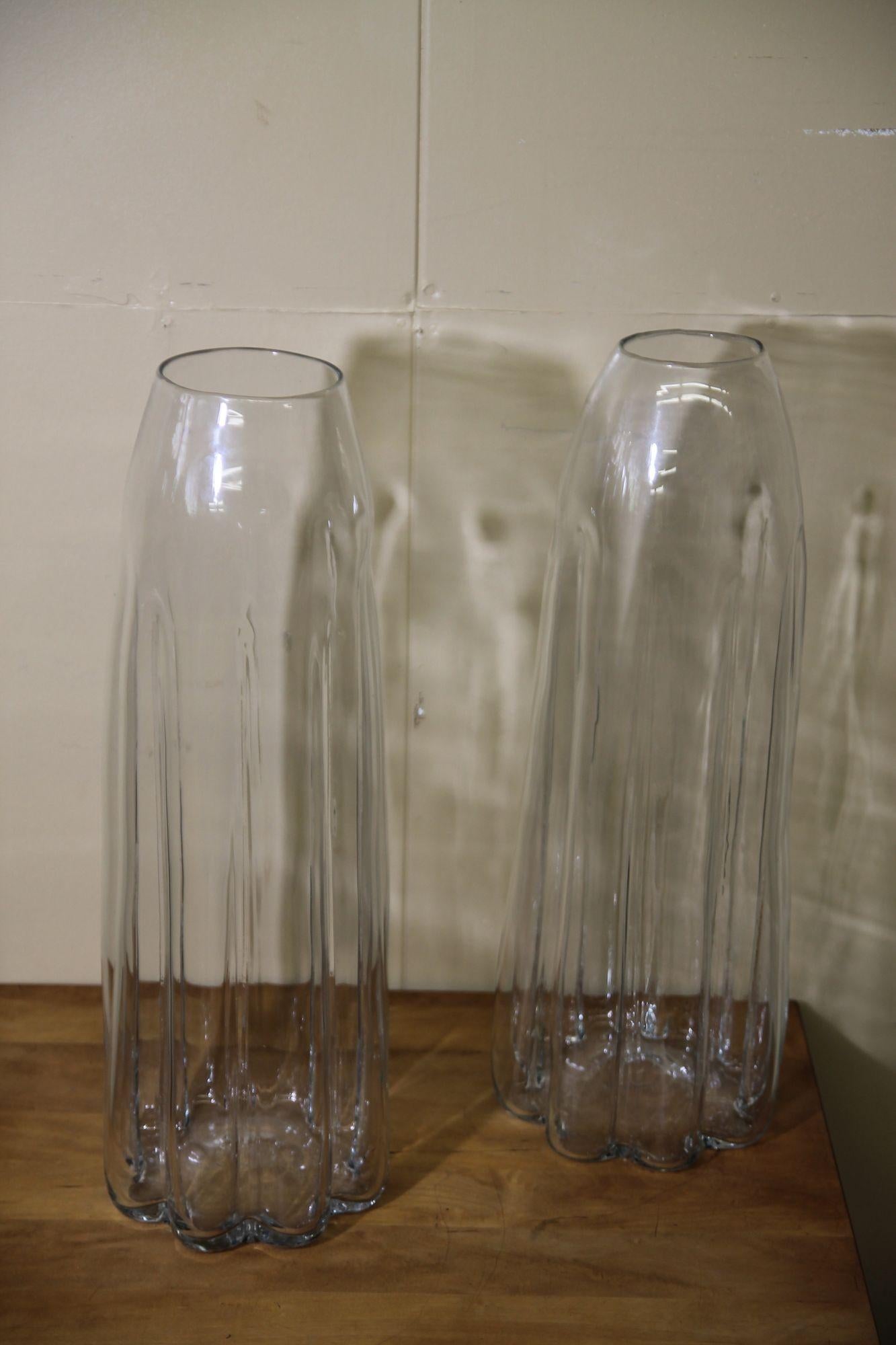 Mid-Century Modern Vases surdimensionnés soufflés à la main Blenko en vente