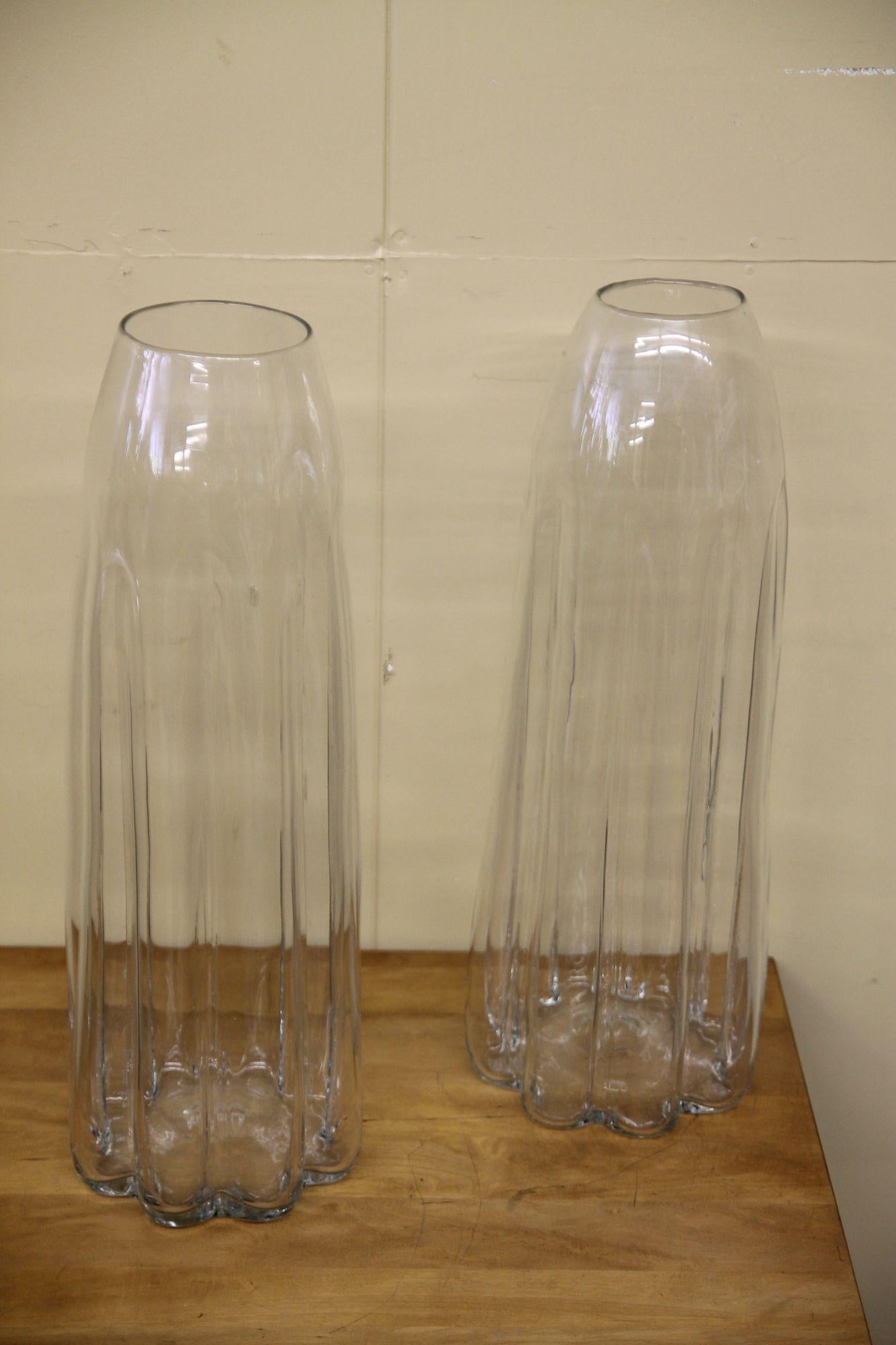 Américain Vases surdimensionnés soufflés à la main Blenko en vente