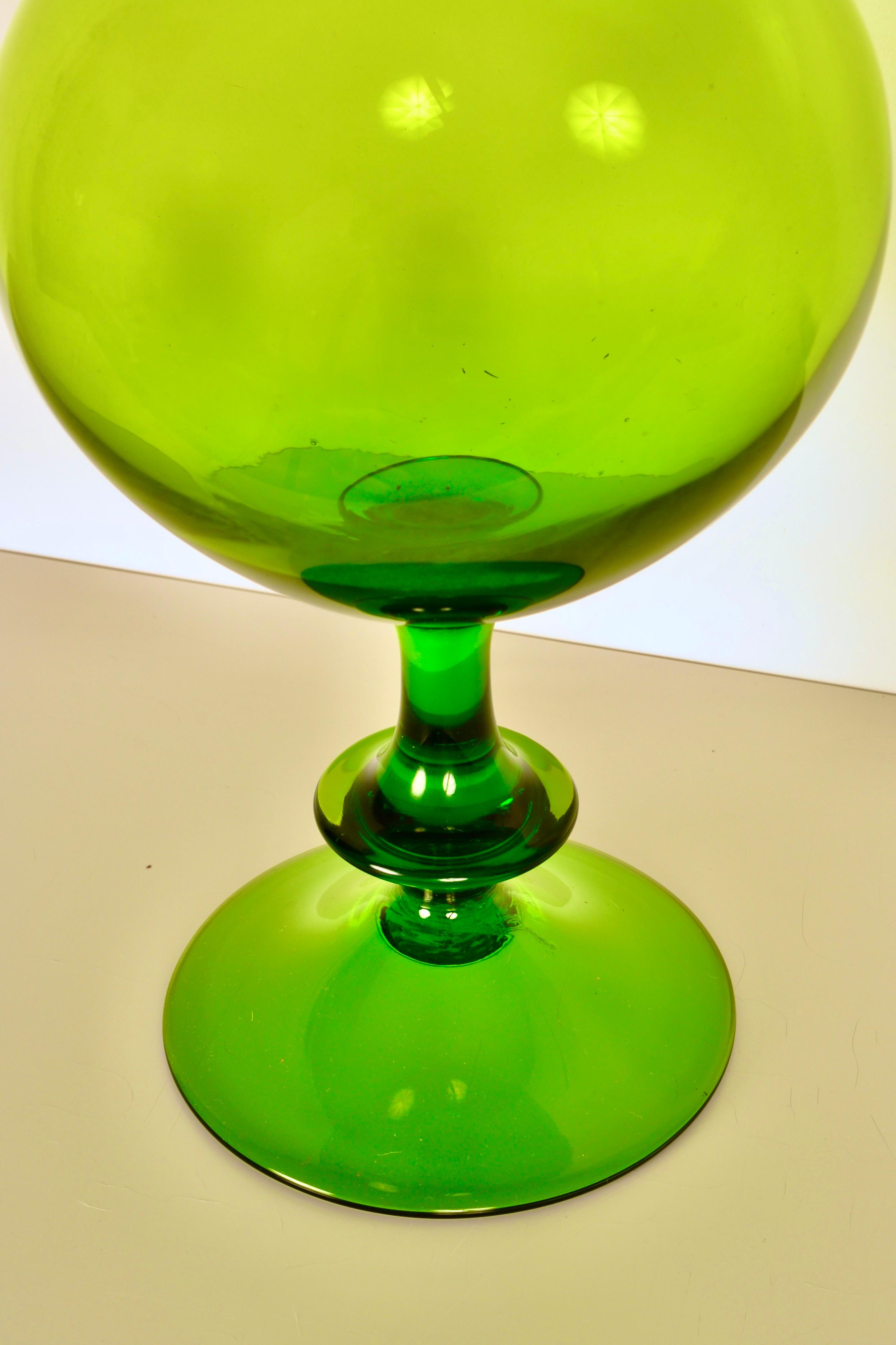 Art Glass Blenko Lidded Jar