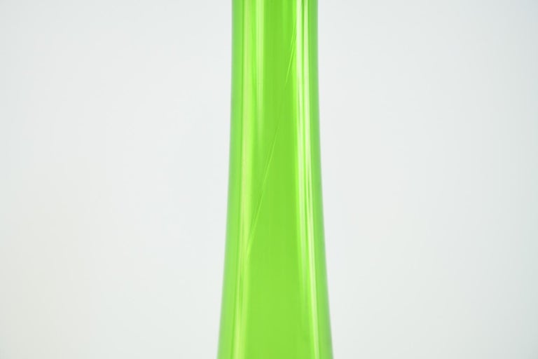 Blenko Midcentury Glass Bottleneck Vase at 1stDibs