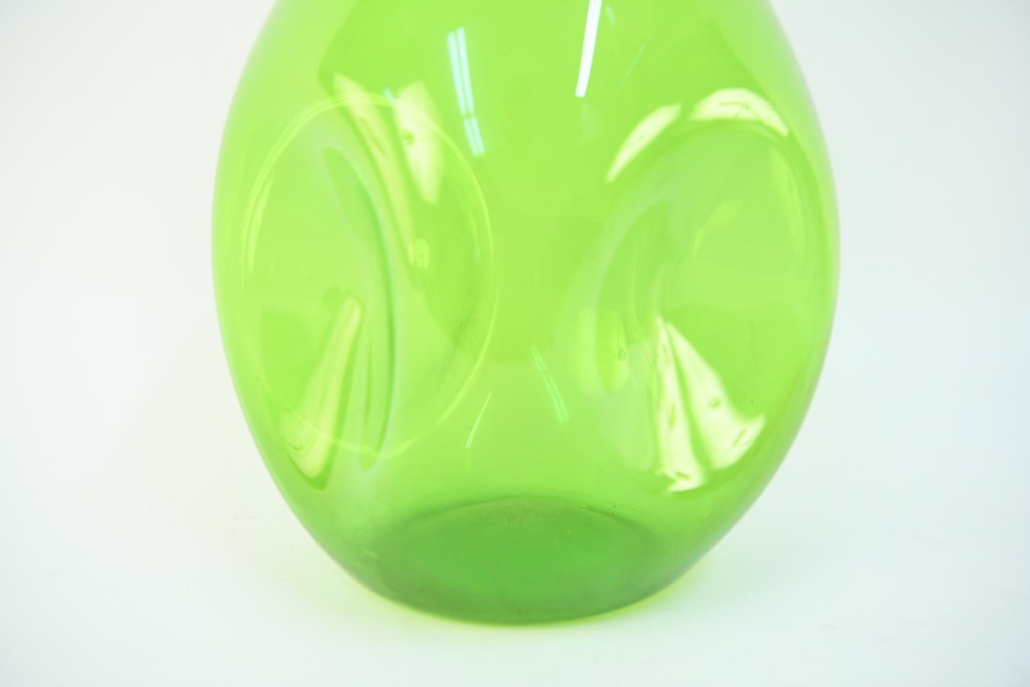 Blenko Midcentury Glass Bottleneck Vase 1