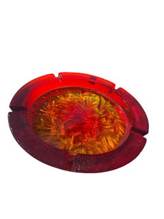 Blenko Mid Century Modern Amberina Glass Ashtray