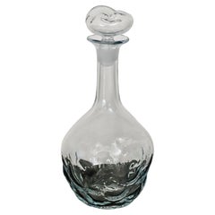Blenko Rare Cumulus Blown Glass Decanter by Don Shepherd Design #7825