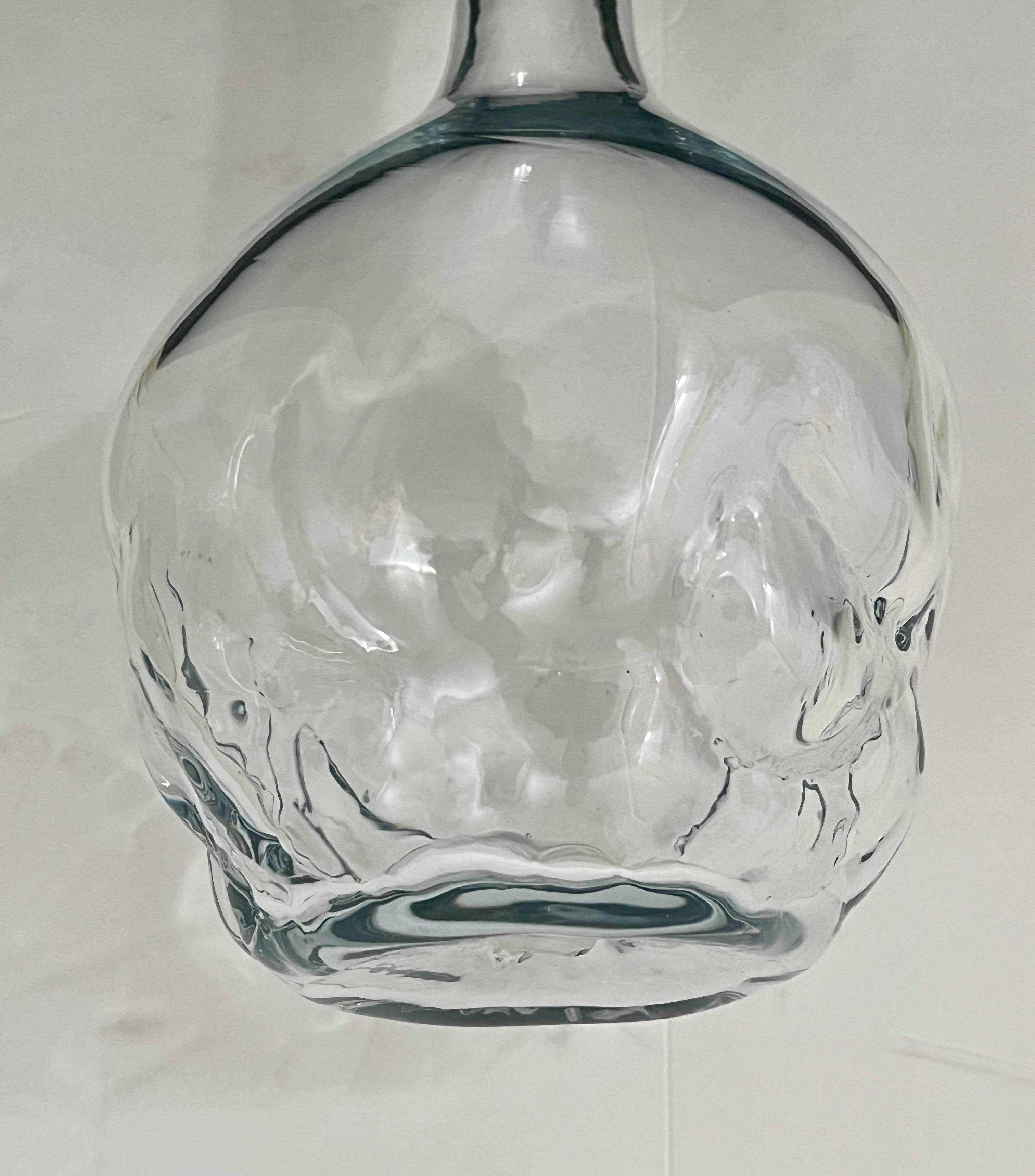 Americano Blenko Rare Cumulus Decanter in vetro soffiato di Don Shepherd Design #7825 in vendita
