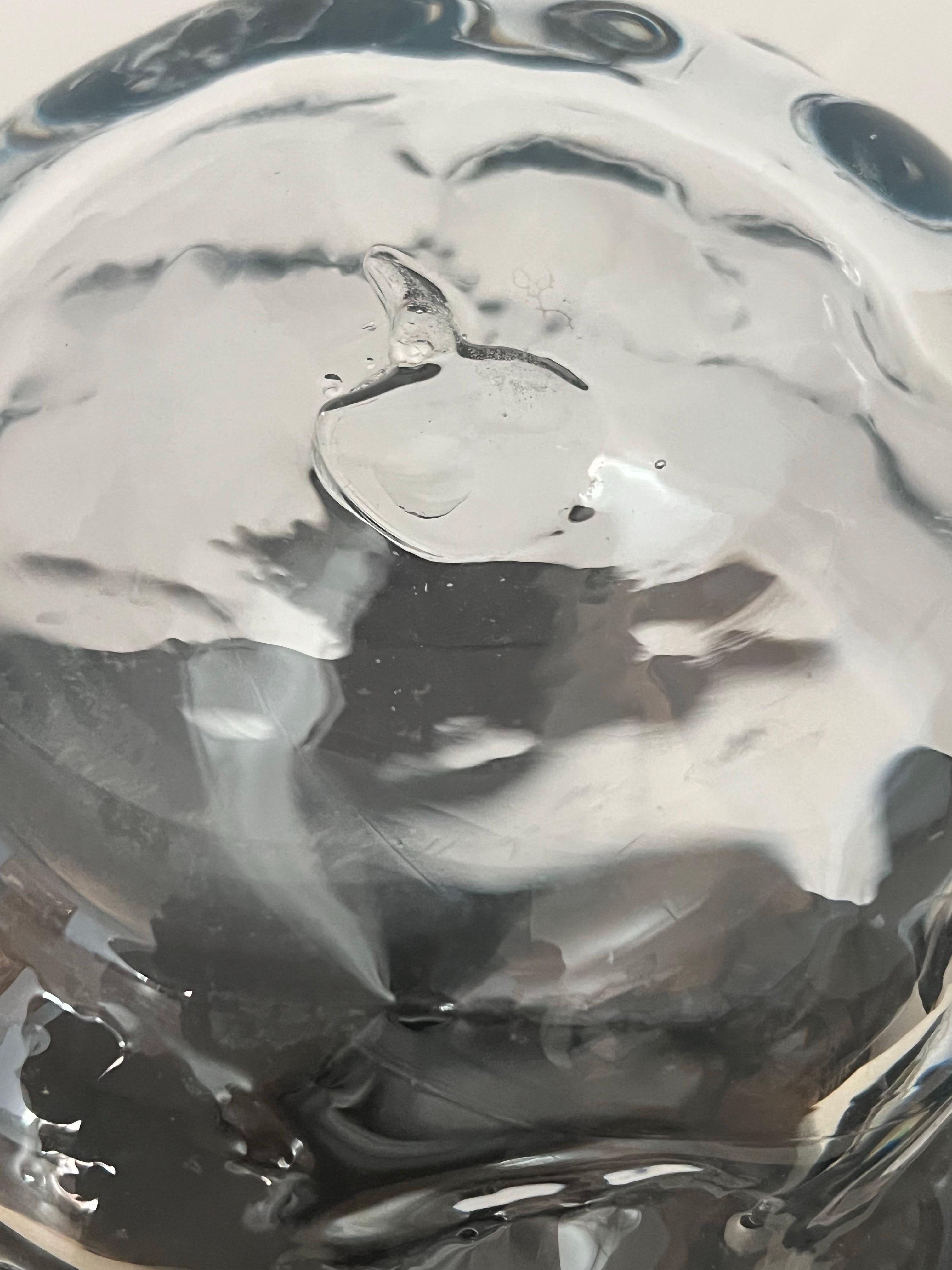 Blenko Rare Cumulus Decanter in vetro soffiato di Don Shepherd Design #7825 In condizioni ottime in vendita a San Diego, CA