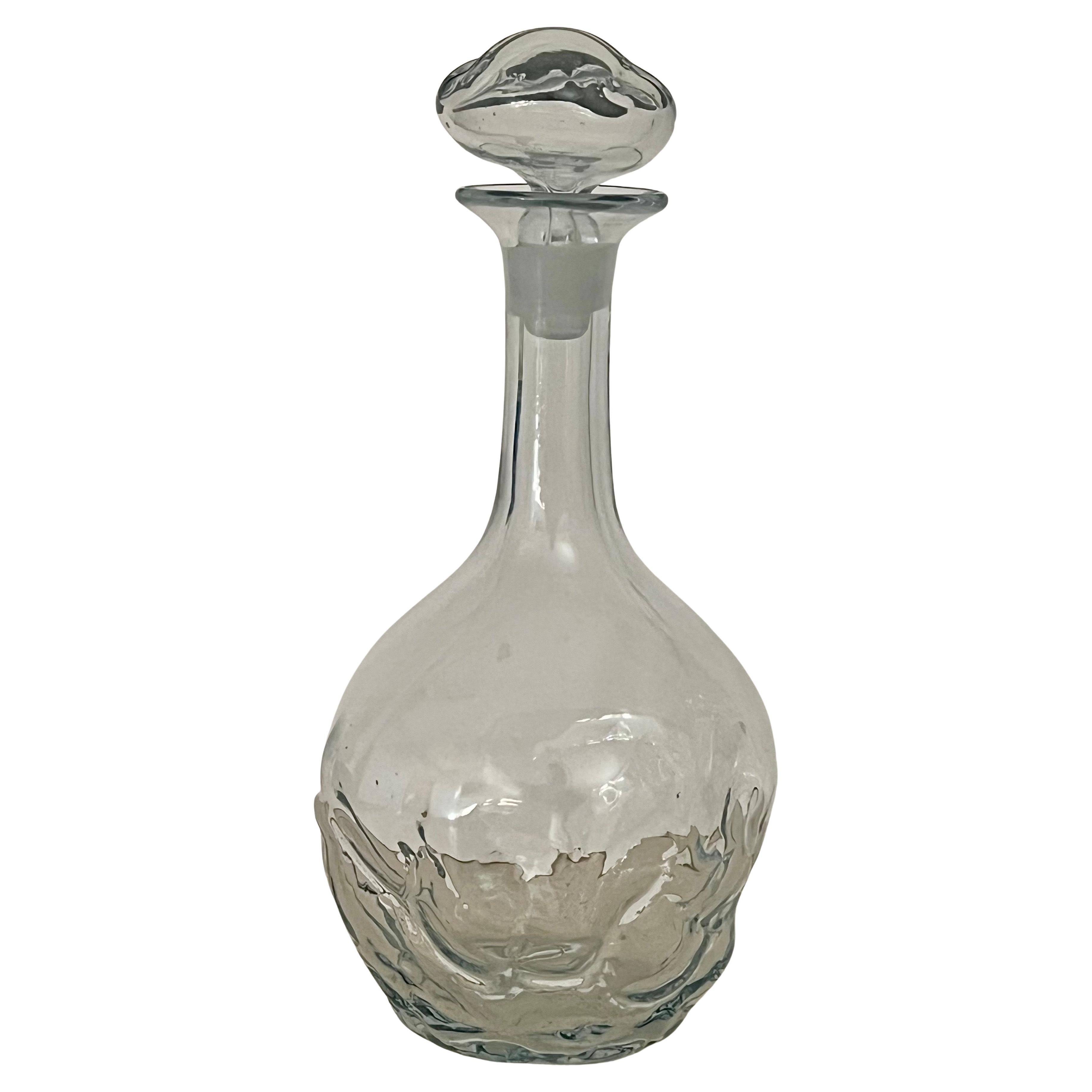 Blenko Rare Cumulus Decanter in vetro soffiato di Don Shepherd Design #7825 in vendita