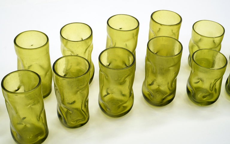 vintage blenko drinking glasses