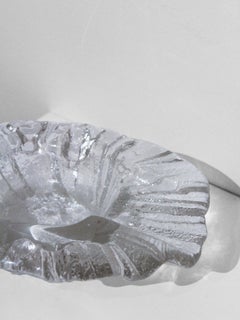 Blenko Vintage Mid Century Brutalist Glass Catchall Dish