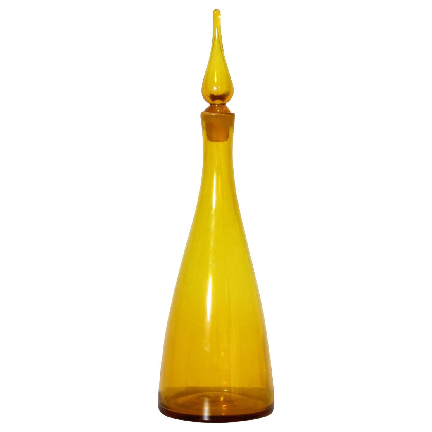 Blenko Yellow Decanter, circa 1960