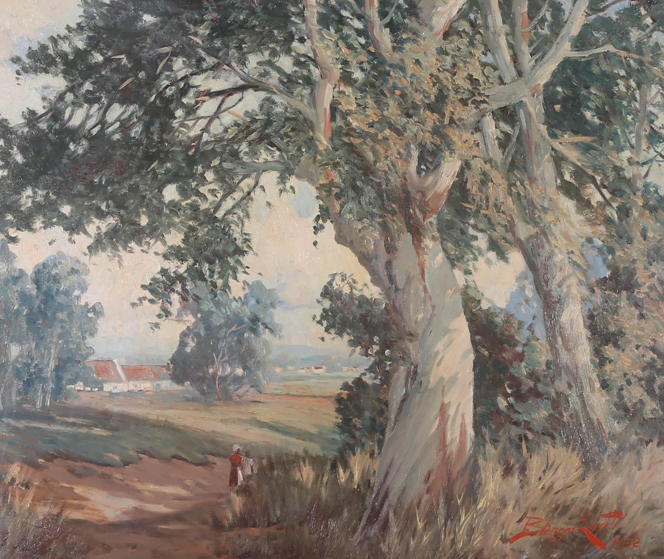 Blenner Lossett - 1952 Huile, Jours d'été en vente 1