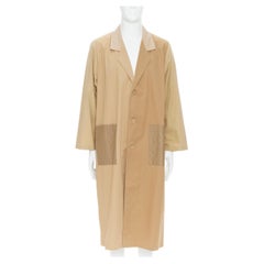 BLESS Belgium Daycation cappotto da lavoro oversize patchwork in tonalità miste beige M
