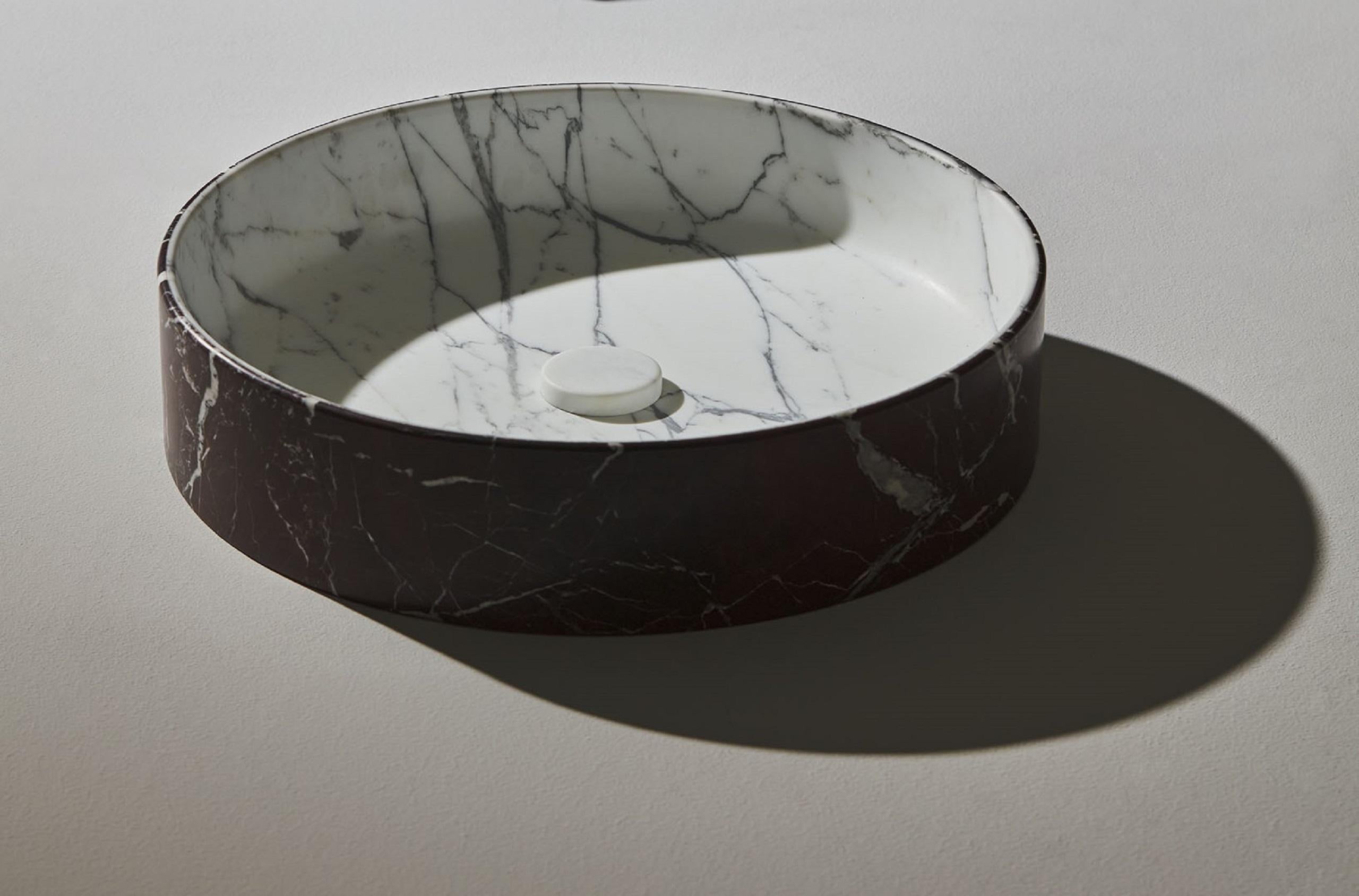 Italian Blessed Circle Countertop Basin by Kreoo For Sale
