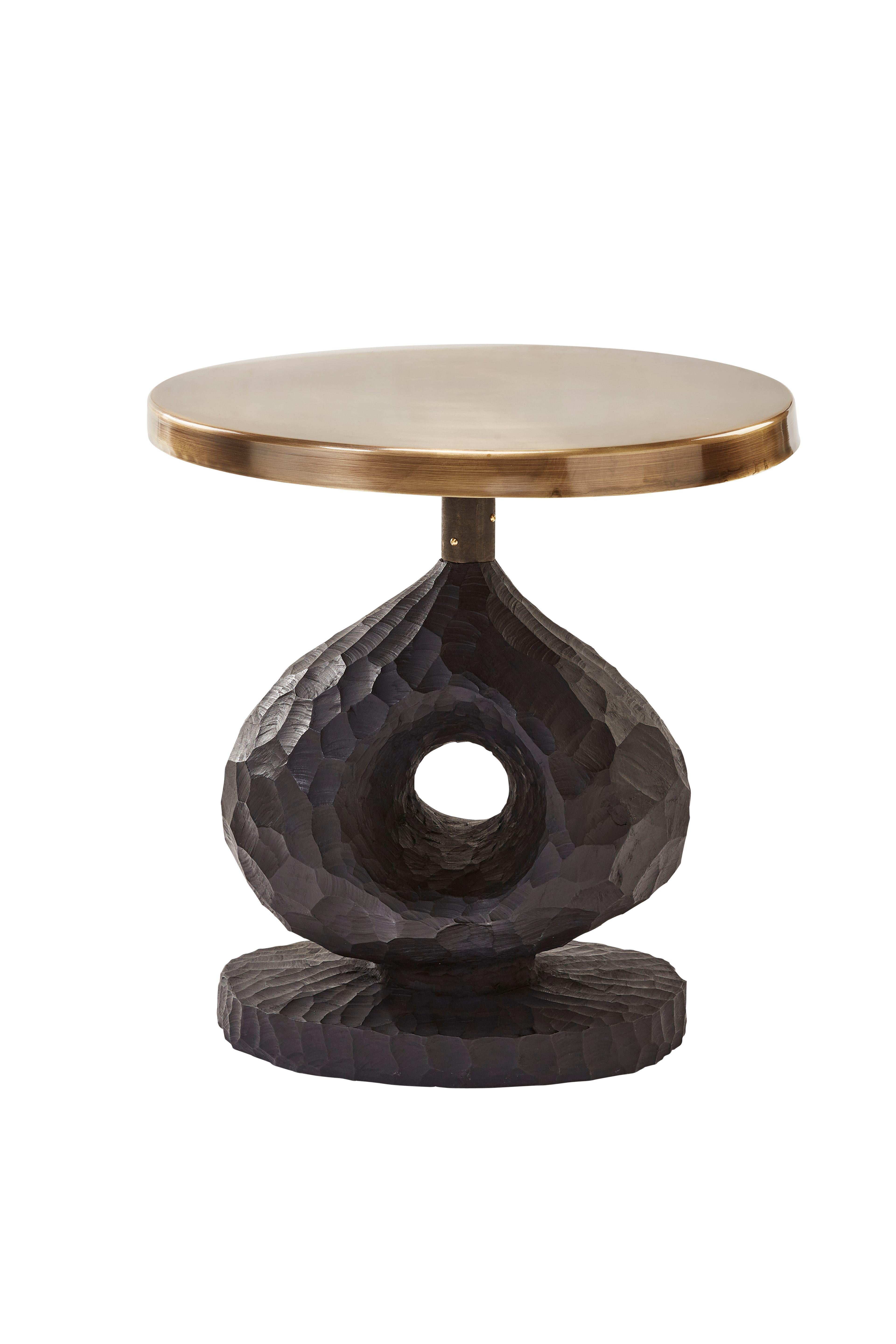 Wood Blessing Side Table by Egg Designs
