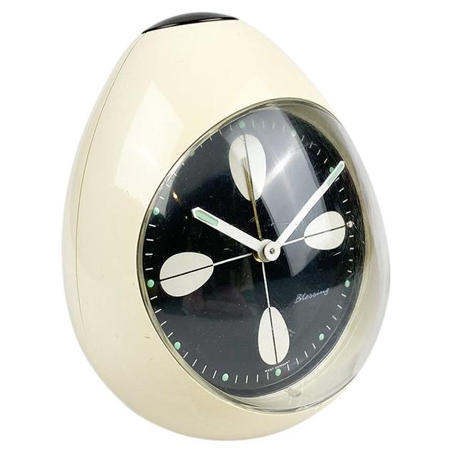 Ceramic Table Clock Europa, circa 1970s at 1stDibs