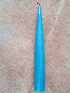 Blue Glass Pendant Light by Gino Vistosi Murano, Italy, 1960s