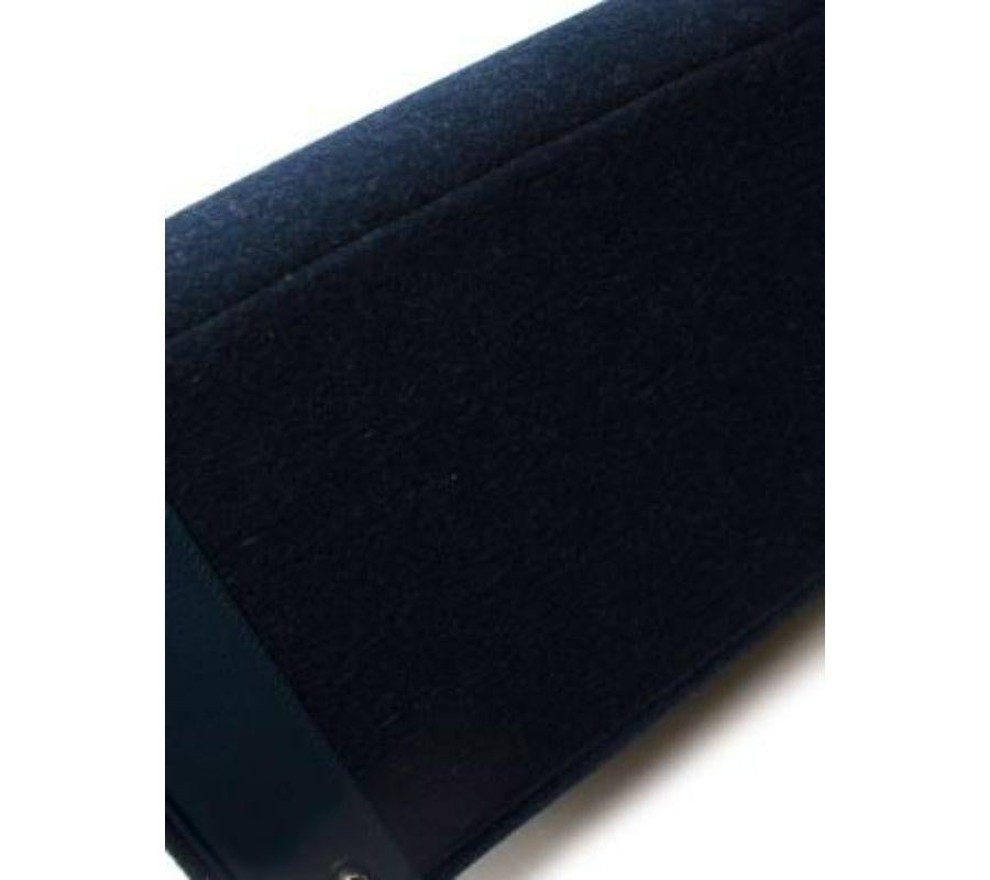 Donna Hermes Bleu Nuit Todoo Feutre & Blue de Malte Evercolour Birkin 40 HAC PHW in vendita