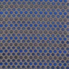 Blue Velvet and Leather Armchair