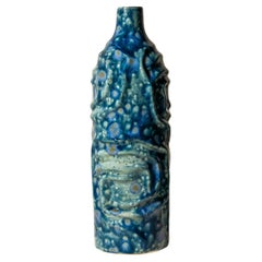 Bleue Vase Contemporary  Handmade Ceramic Vase by Busra Ozdemir