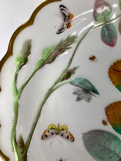 Blind Earl Pattern Dish Made by Royal Worcester Porcelain in England Circa 1870