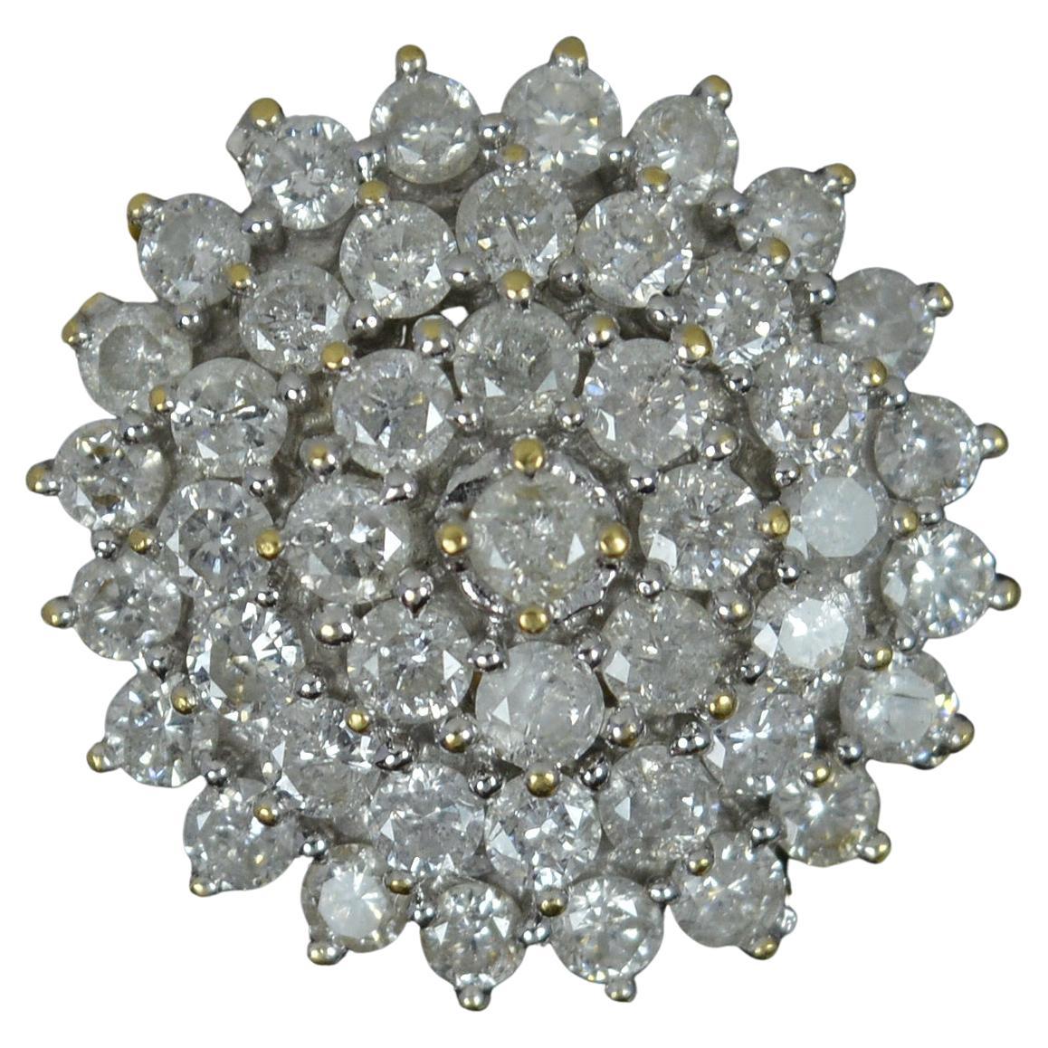 Bling 2.00 Carat Diamond and 18ct Yellow Gold Cluster Ring For Sale