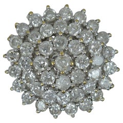 Bling 2.00 Carat Diamond and 18ct Yellow Gold Cluster Ring