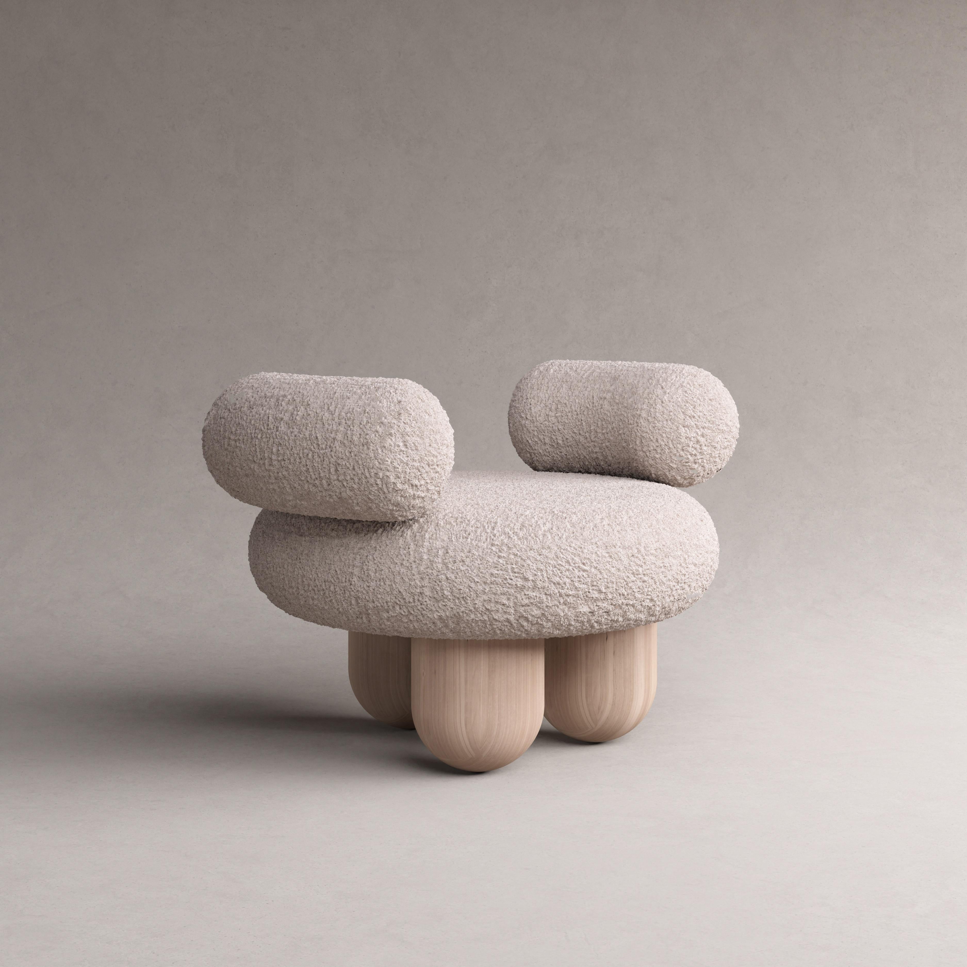Bling Bling ottoman by Pietro Franceschini
Sold exclusively by Galerie Philia
Manufacturer: Stefano Minotti
Dimensions: W 79 x H 43-63 cm
Materials: Lamb, ashwood
Also available in Bouclé

Pietro Franceschini is an architect and designer