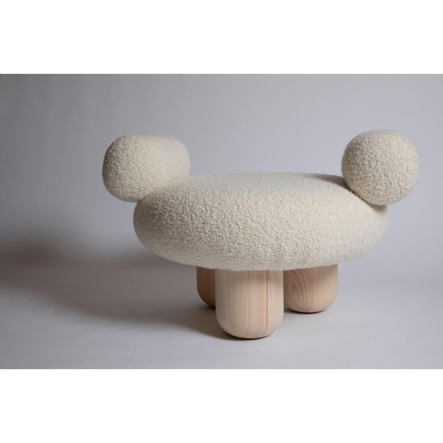Modern Bling Bling Ottoman by Pietro Franceschini