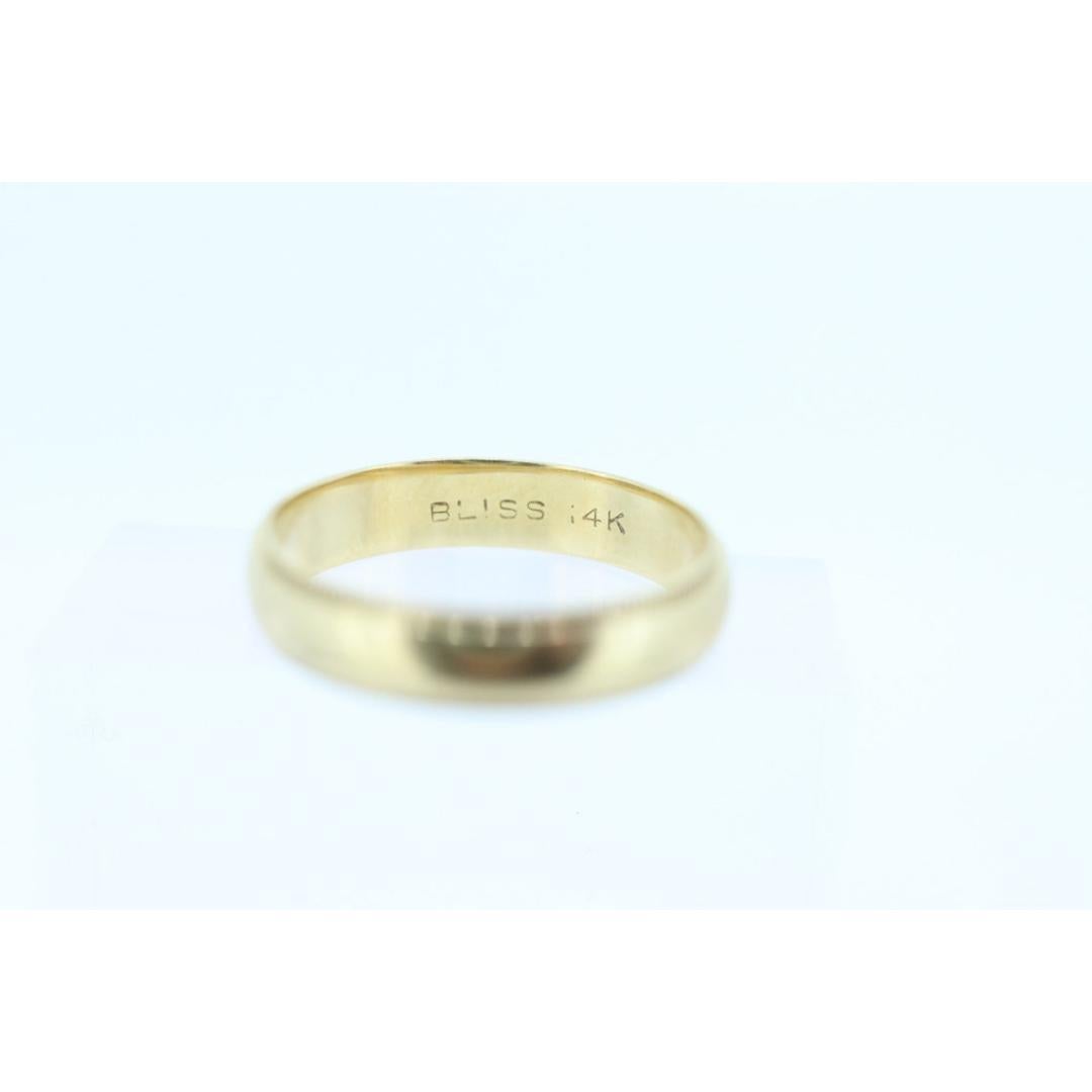BLISS Bros 14k Milgrain Breites BLISS Band. 14k Gelbgold BLISS Milgrain tracks im Zustand „Gut“ im Angebot in Port Charlotte, FL