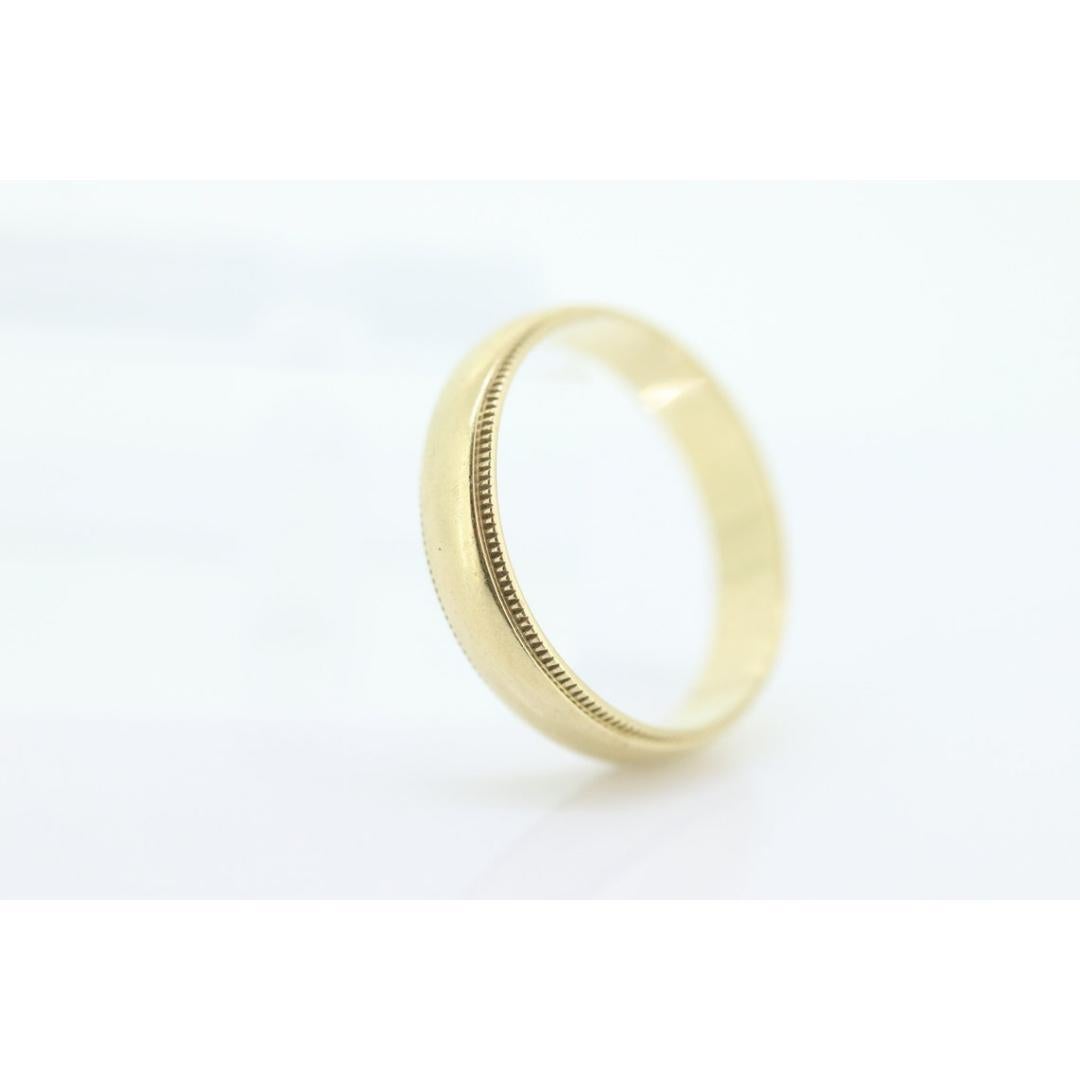 BLISS Bros 14k Milgrain Breites BLISS Band. 14k Gelbgold BLISS Milgrain tracks für Damen oder Herren im Angebot