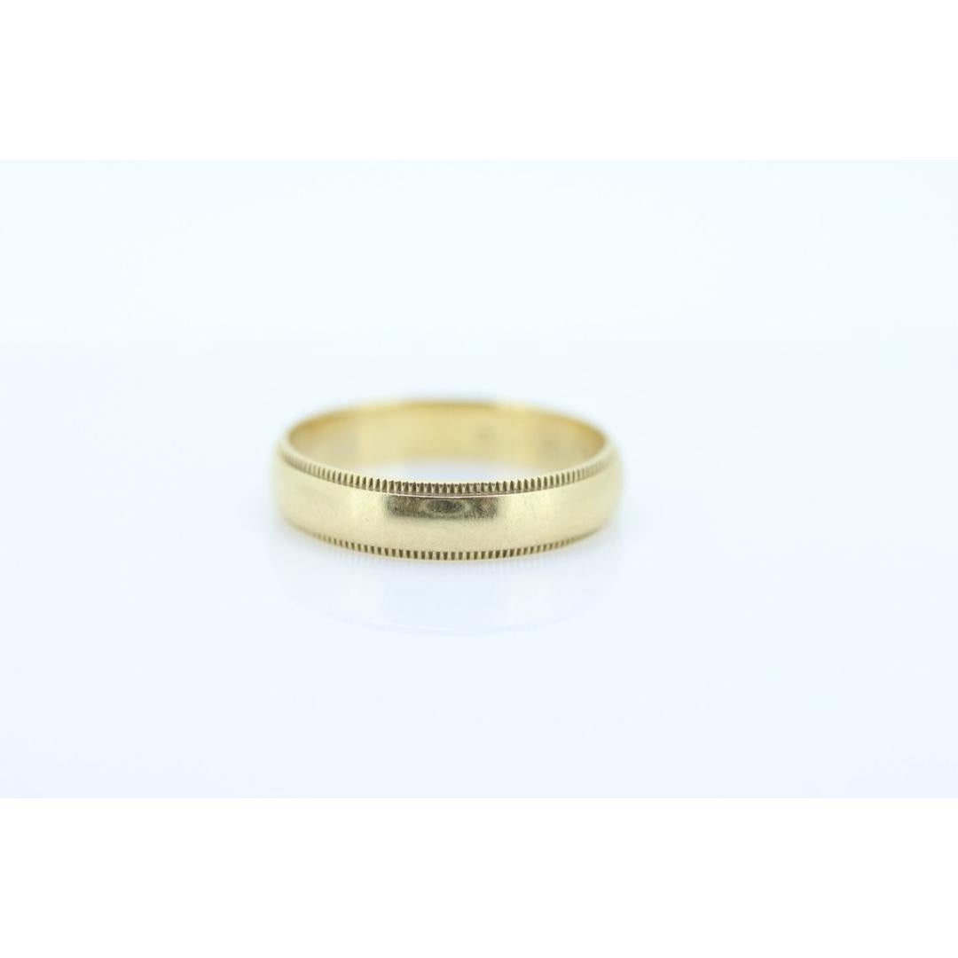 BLISS Bros 14k Milgrain Breites BLISS Band. 14k Gelbgold BLISS Milgrain tracks im Angebot 1