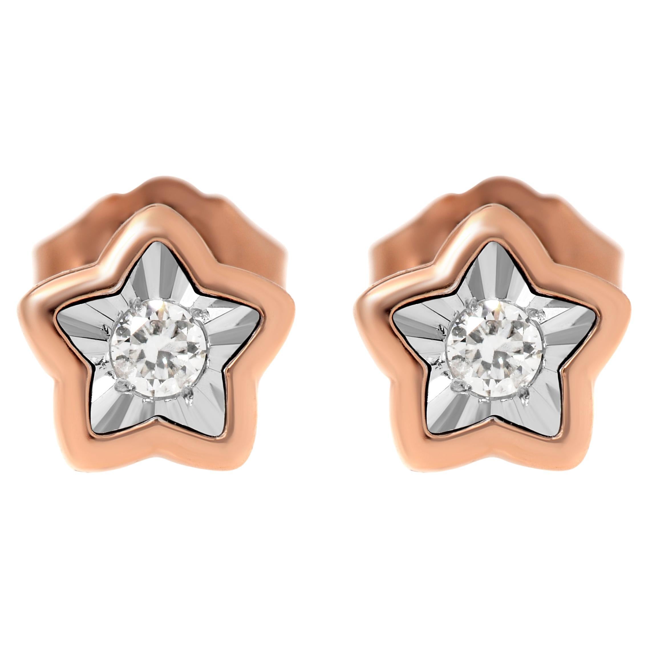 Bliss by Damiani 18k White Gold Diamond Stud Earrings For Sale at 1stDibs