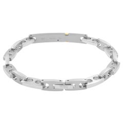 Bliss by Damiani Joint Diamond Bracelet Stainless Steel 18K Yellow Gold