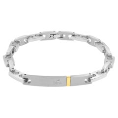 Bliss by Damiani Joint Diamond Bracelet Stainless Steel 18K Yellow Gold