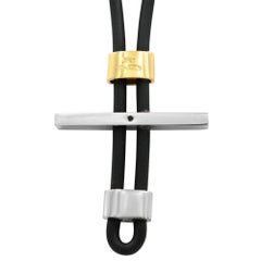 Bliss by Damiani Mistral Cord Necklace Stainless Steel 18K Gold