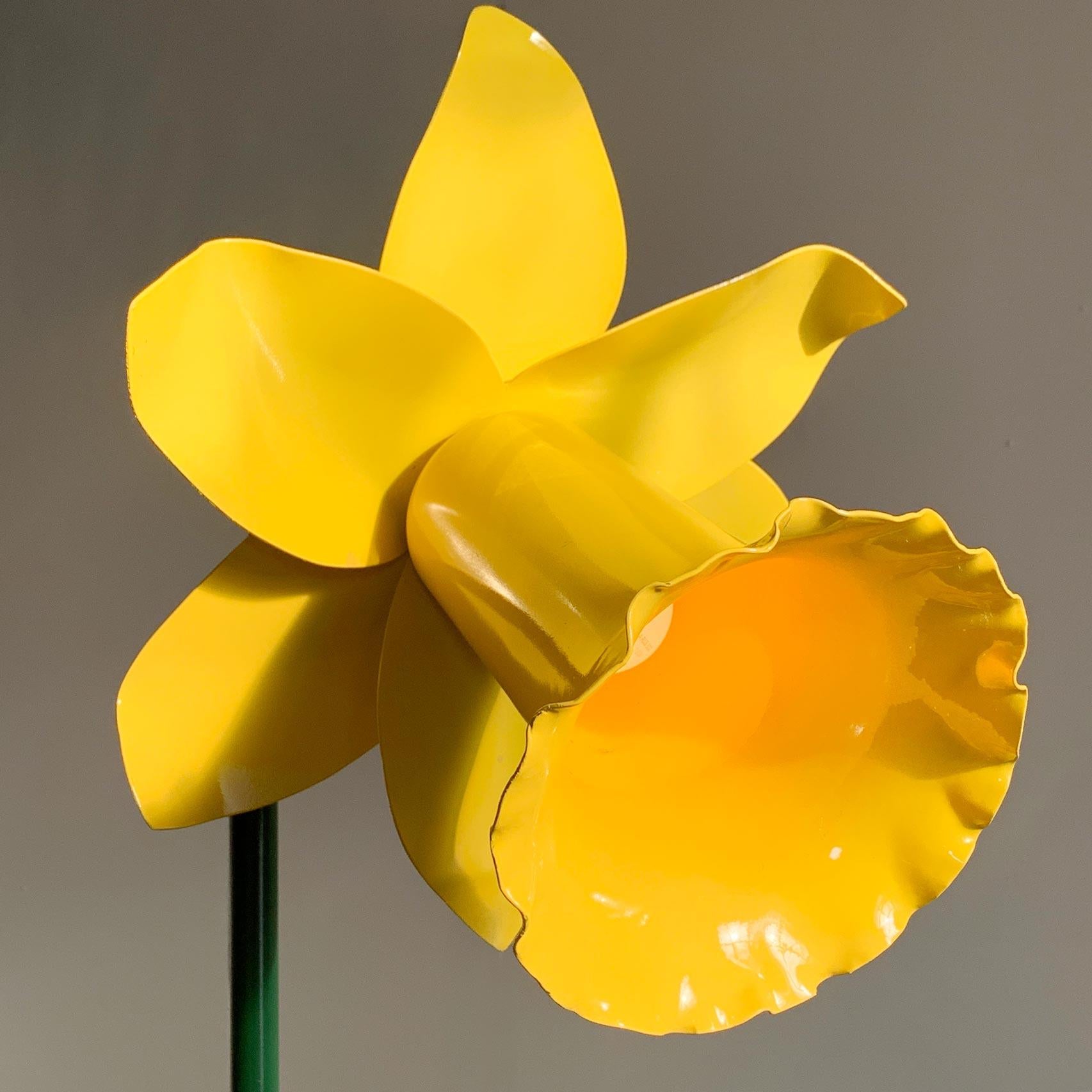 Painted Bliss Daffodil Floor Lamp, 1985